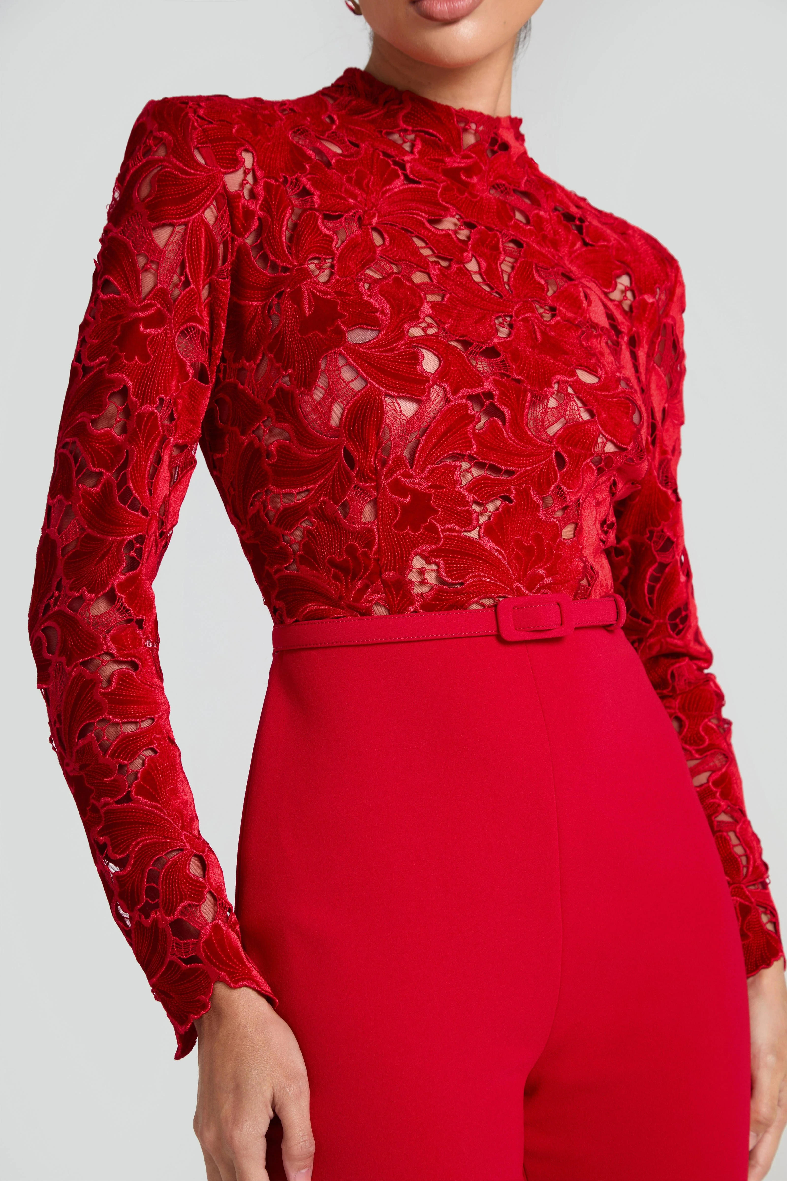 Eleanor Red Jumpsuit - Image 5