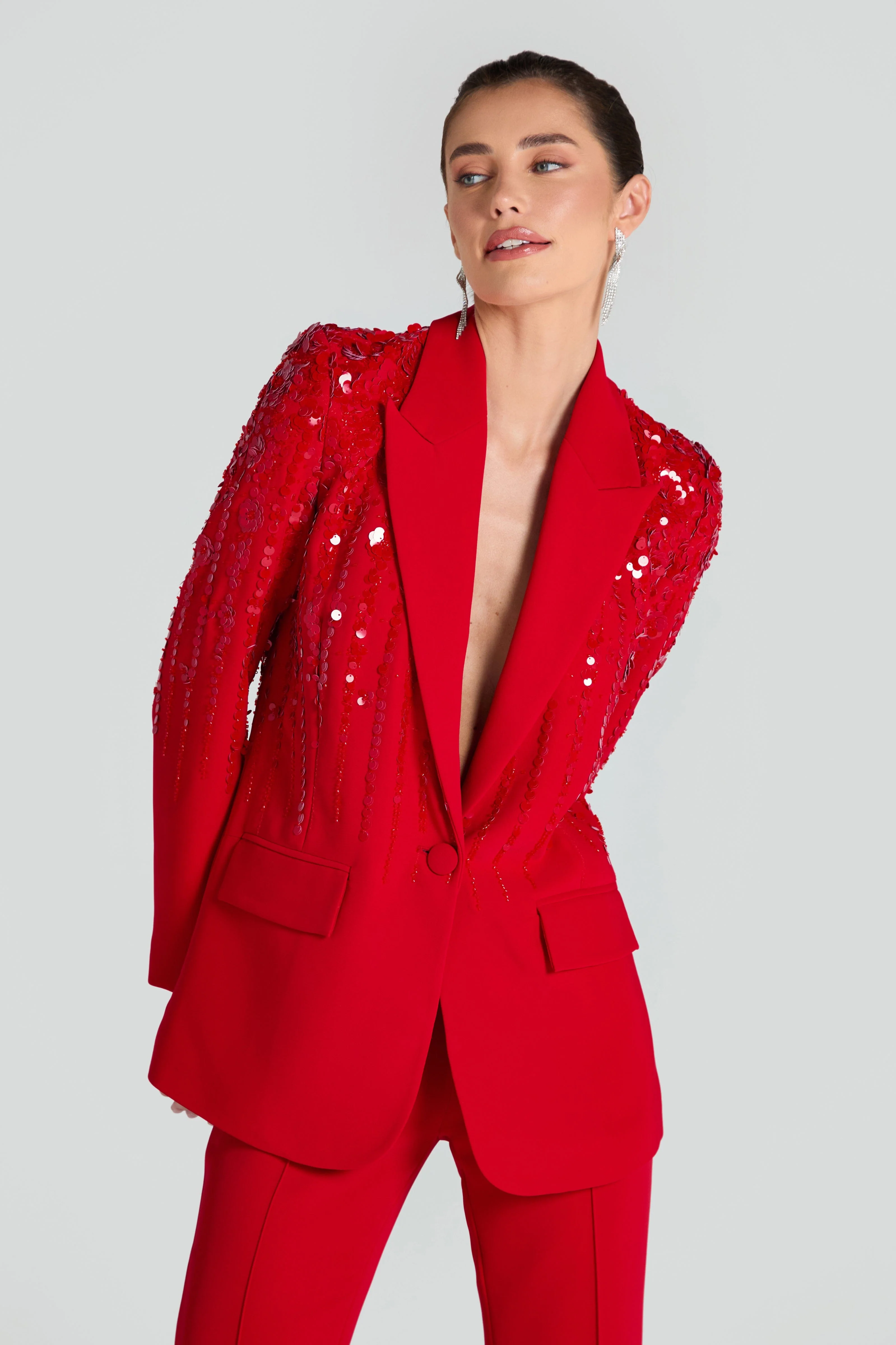 Lucille Red Blazer - Image 4