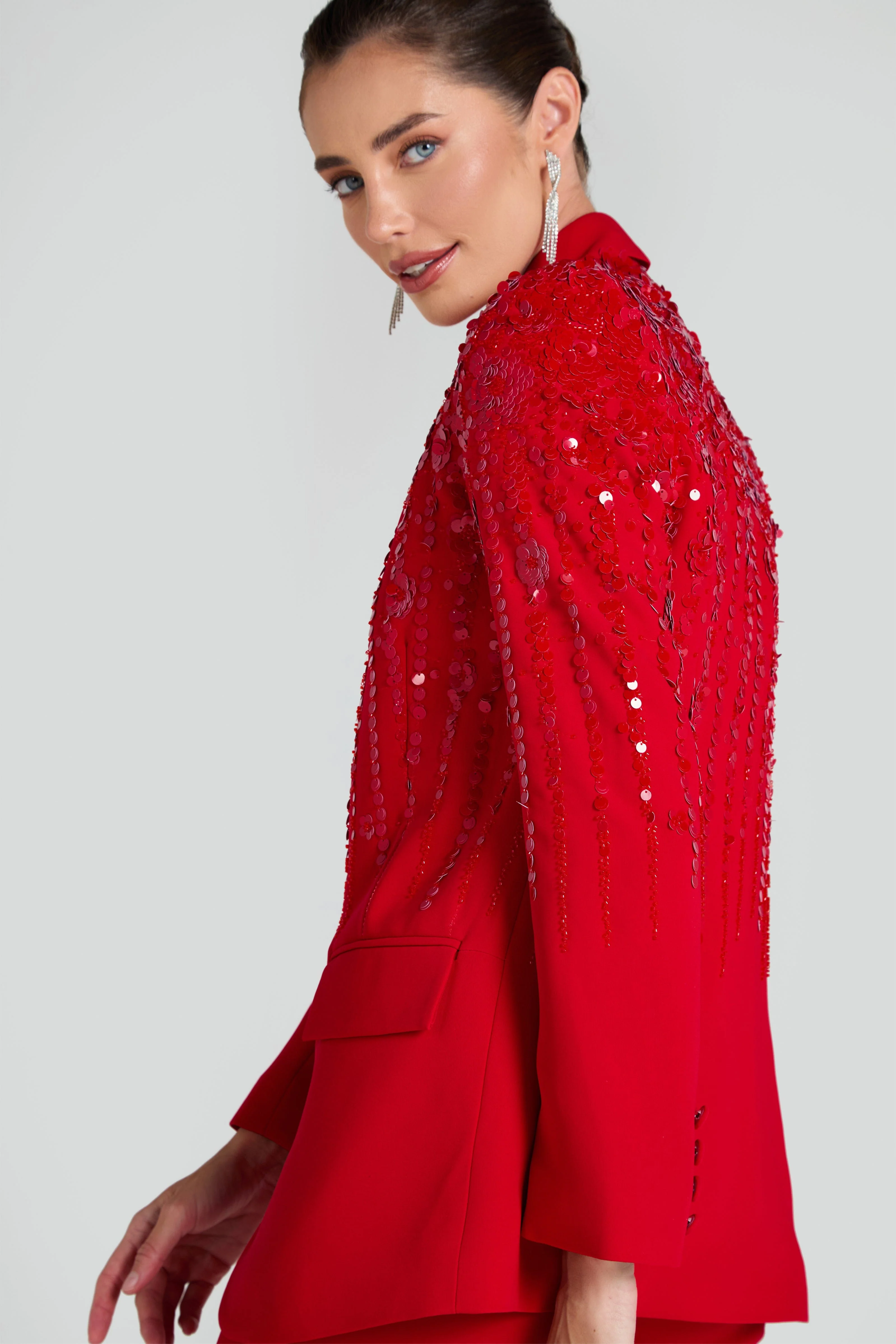 Lucille Red Blazer - Image 5