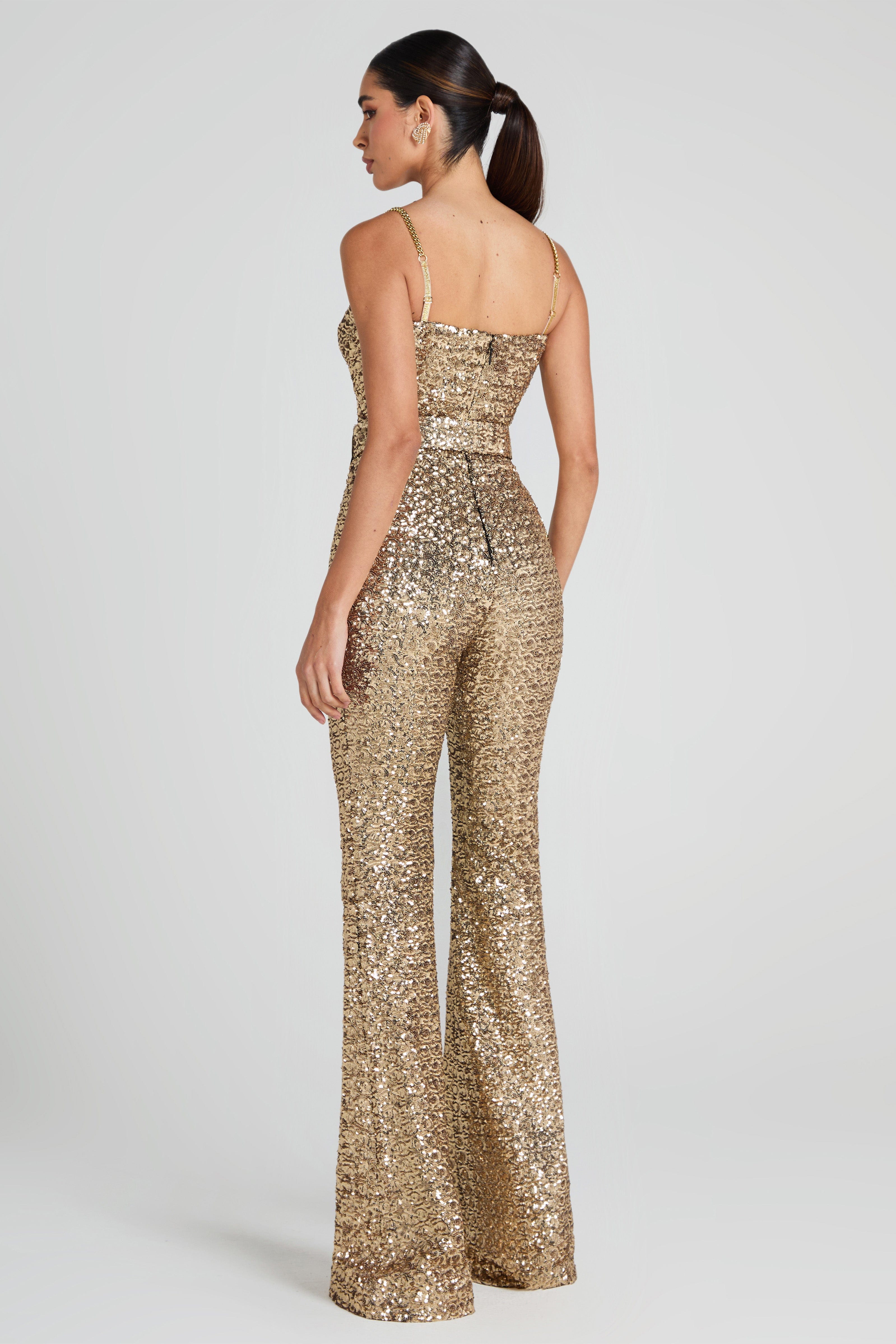 Lucinda Gold Jumpsuit - Image 3