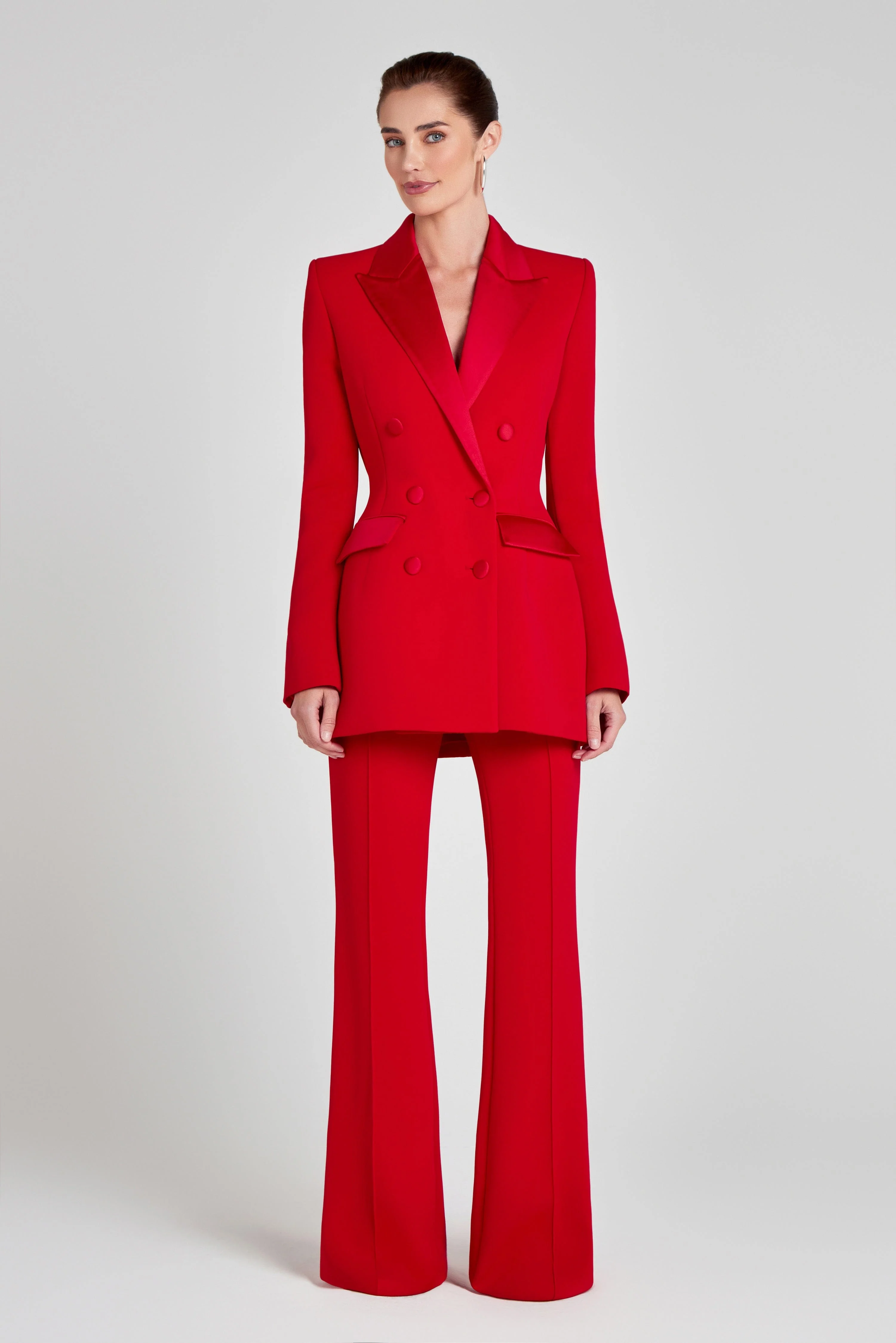 Monica Red Blazer Dress - Image 6