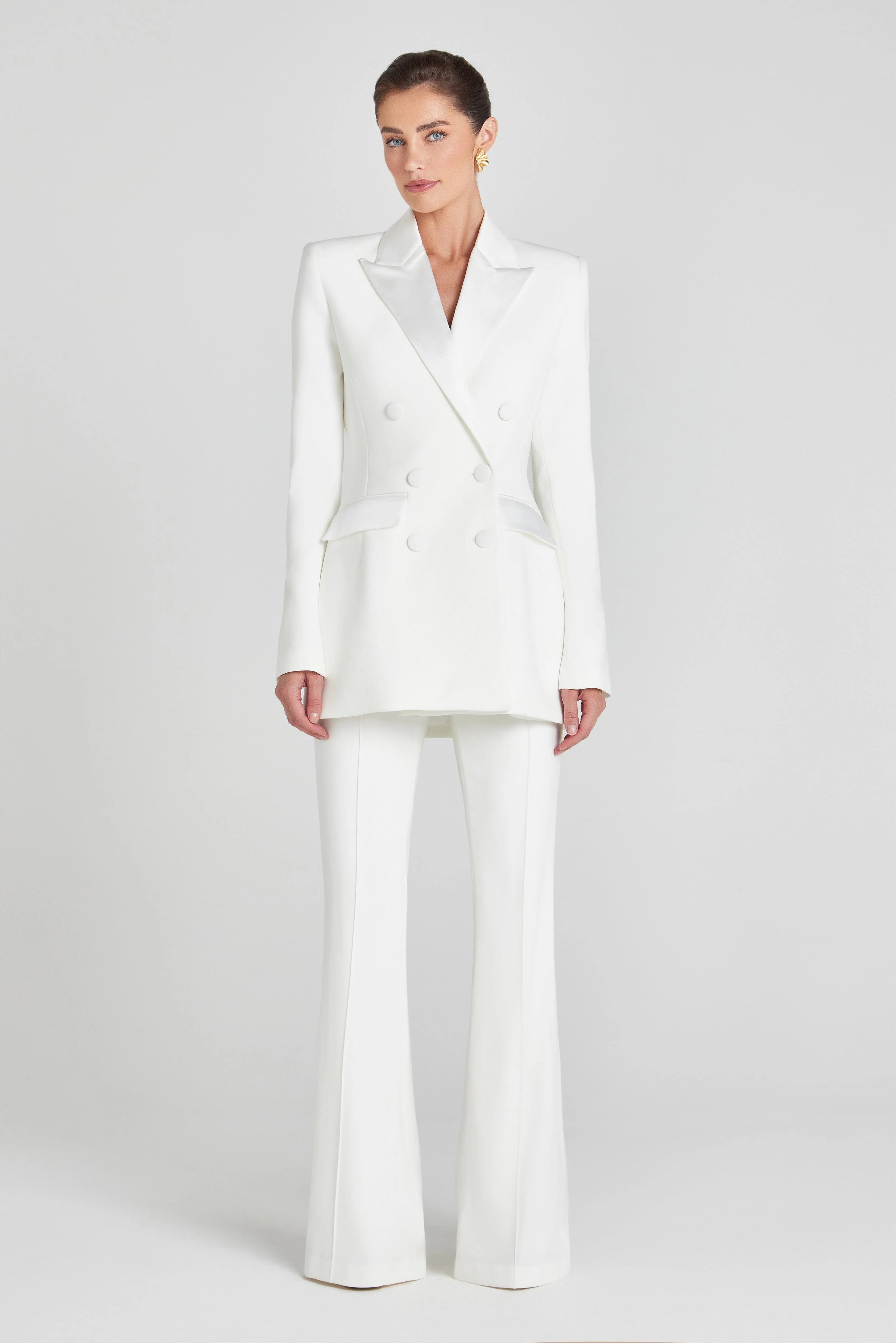 Monica White Blazer Dress - Image 8