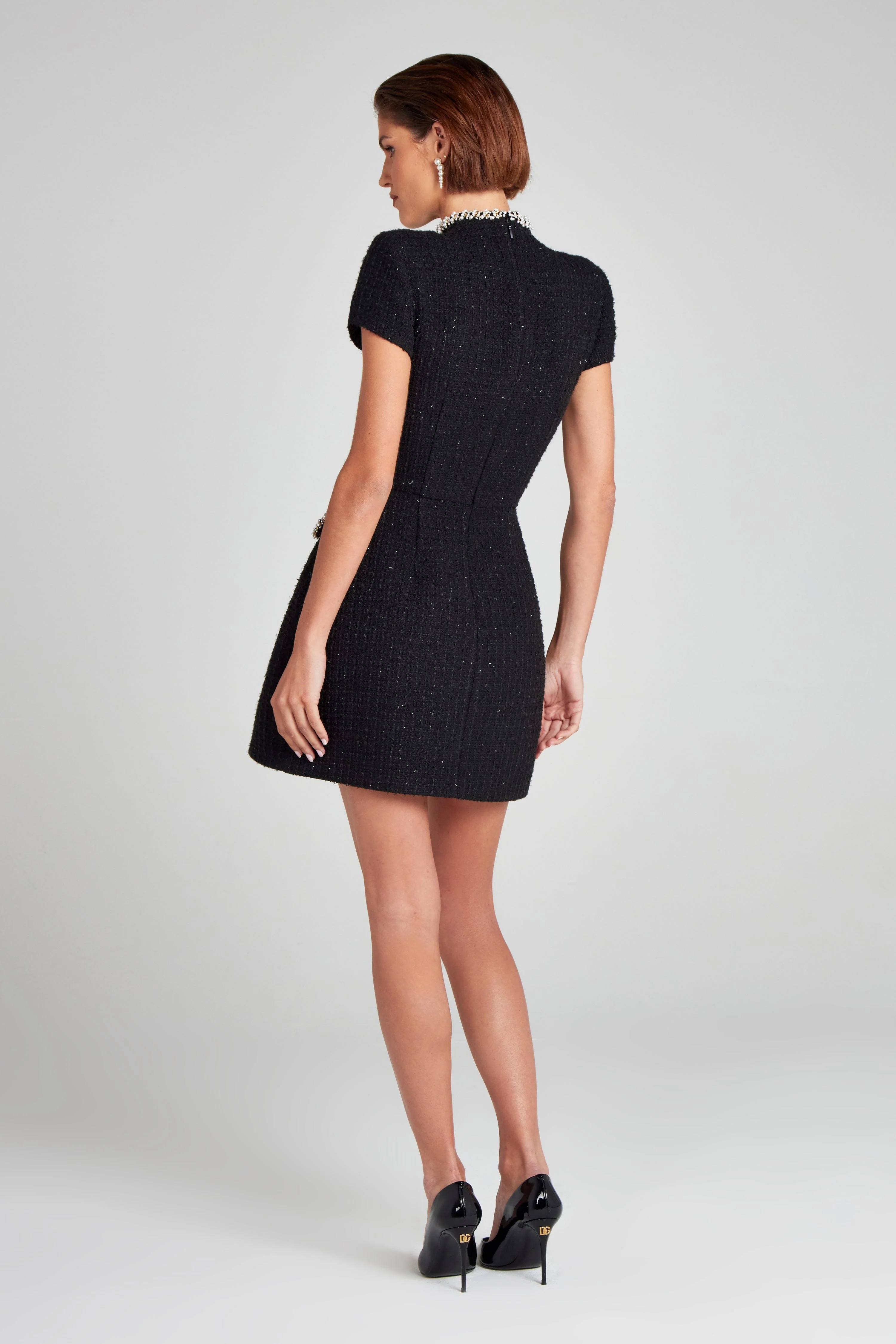 Simone Black Dress - Image 4